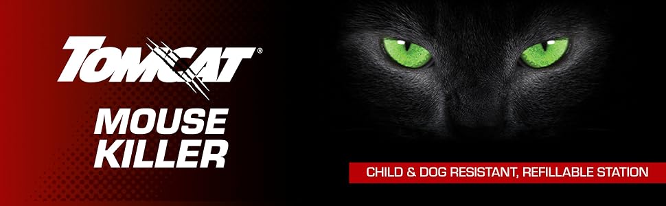 Tomcat Mouse Killer Child & Dog Resistant Refillable Station