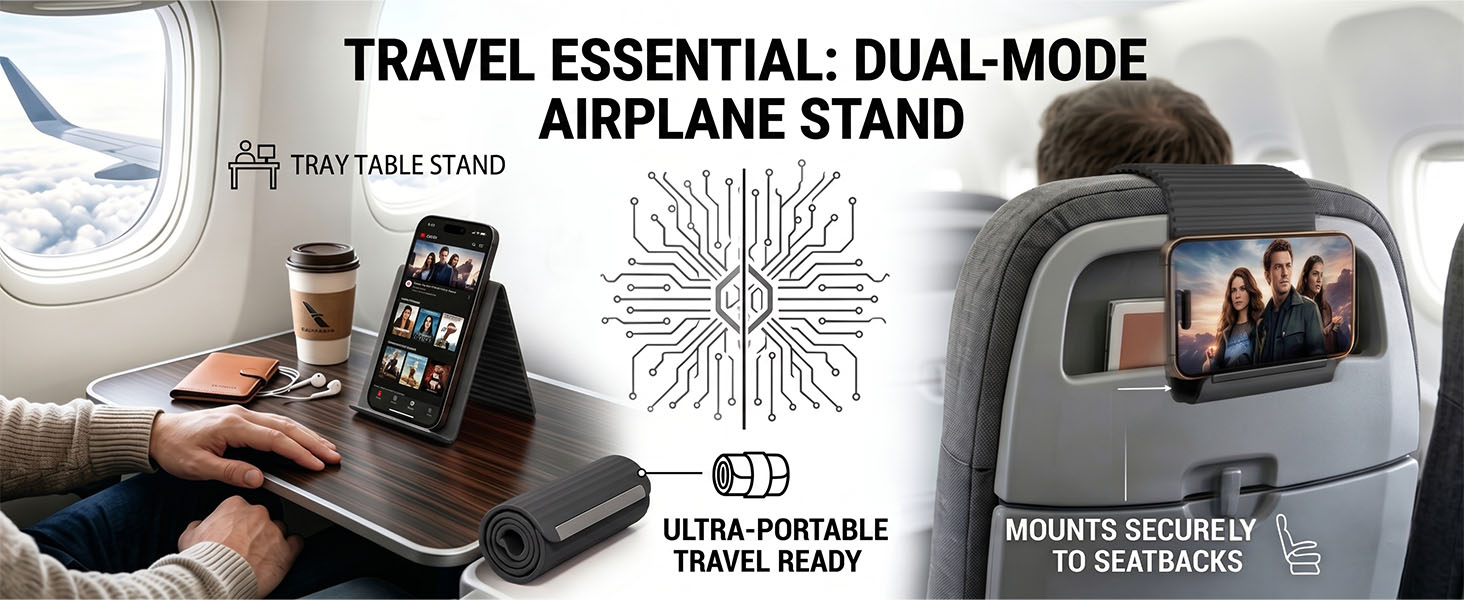 Treadmill Foldable Silicone Aluminum Phone Stand