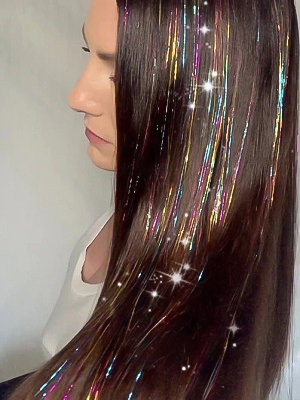 Clip in Hair Tinsle Kit