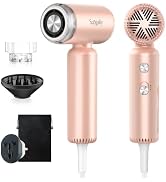 SUPGALIY Dual Voltage Travel Hair Dryer, High-Speed Ionic Blow Dryer | Lightweight Hairdryer, Pro...