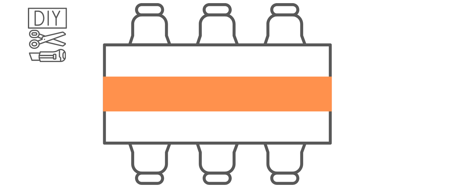 plastic table runners disposable