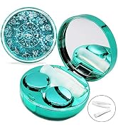 Vastsoon Contact Lens Case, Bling Stars Colored Portable Cute Eye Contact Lense Remover Tool with...