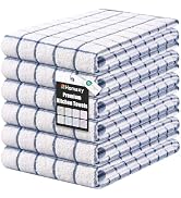 Homaxy Premium Kitchen Towels(16”x 28”, 6 Pack), Large Ring Spun Cotton Dish Towels, Super Absorb...