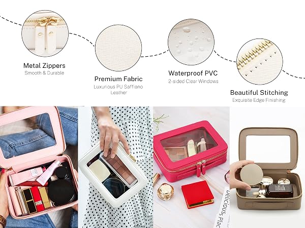 clear toiletry bag