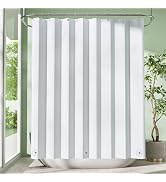 Amazer White Shower Curtain Liner with Magnets, 72x84 Plastic Shower Liner PEVA Waterproof Medium...