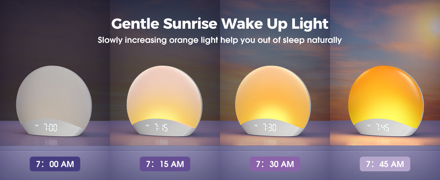 sunrise alarm wake up light