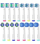 16pcs Replacement Brush Heads Compatible with Oral B Electric Toothbrushes. Pack of 4 Precision C...