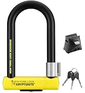 Kryptonite New York Diamond Bike U-Lock, Angle Grinder Resistant Heavy Duty Anti-Theft, Sold Secu...