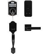 Electronic Keypad Deadbolt,Front Door Handle Sets, Keyless Entry Door Lock,Auto Lock, Code Door L...
