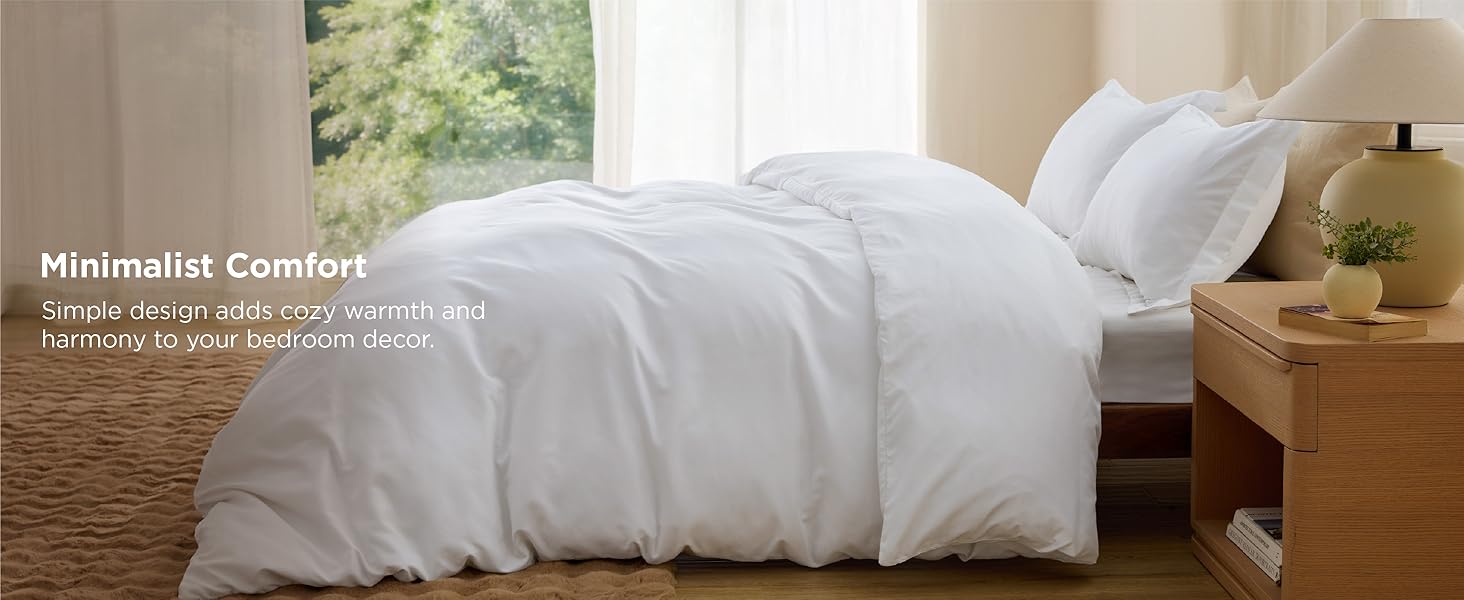 Bedsure Duvet Cover Soft Double Brushed Bedding Set for Kids Adults Zipper Closure NO Comforter