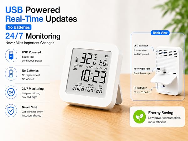 temperature humidity sensor real time