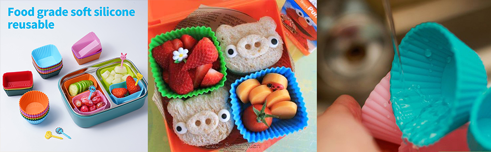 silicone bento box dividers