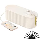FABROK Cable Management Box with 10 Cable Ties, Large Cable Organizer Box for Power Strips, Surge...