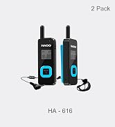 Mini Walkie Talkies with Earpieces, Portable Two Way Radio FM Transceiver, Long Range Walkie Talk...
