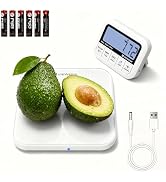 UNIWEIGH Digital Kitchen Food Scale 33lb-Detachable LCD Display 1g/0.1oz | Precise Electronic Wei...
