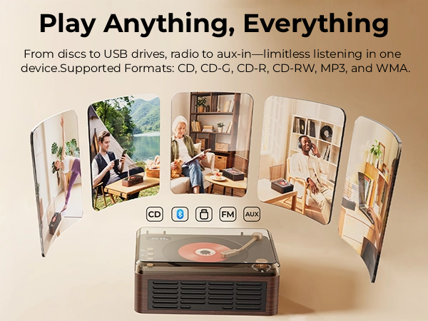 portable cd player with bluetooth