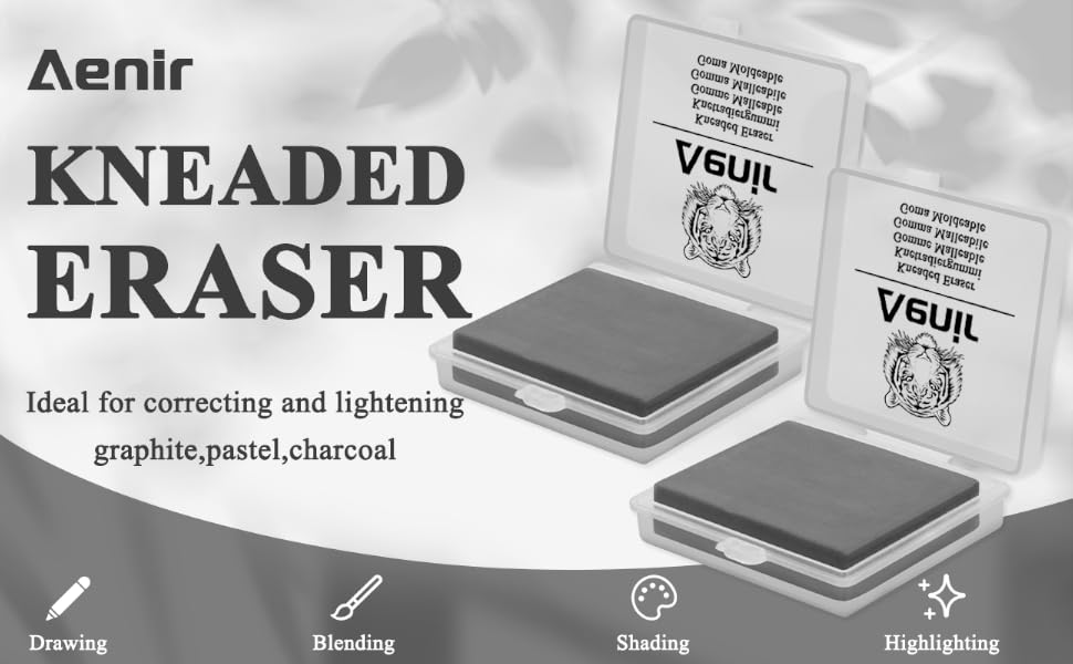 Kneaded Eraser for Artists, Soft Kneadable Eraser for Drawing,