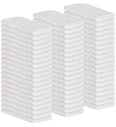 GREEN LIFESTYLE 60-Pack Cotton Wash Cloths – 14"x17" Absorbent Cleaning Rags for Housekeeping, Ki...