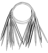Aeelike Circular Knitting Needles Set, Stainless Steel Knitting Needles Round Knitting Needle Set...