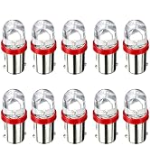 Pniwuno 10 PCS BA9S BA9 BA9S 53 57 1889 1891 1895 64111 T4W LED Car Bulbs, 12V 24V 3030 5SMD Supe...