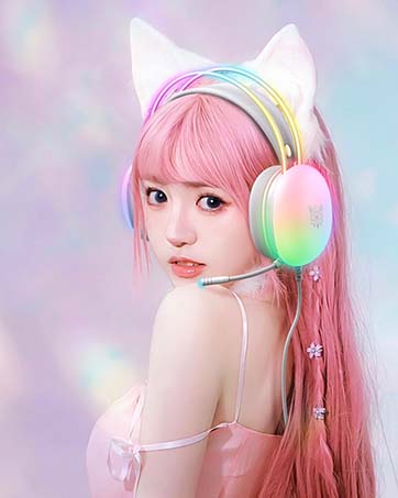 ONITOON X25 RAINBOW RGB GAMING HEADSET WITH MICROPHONE
