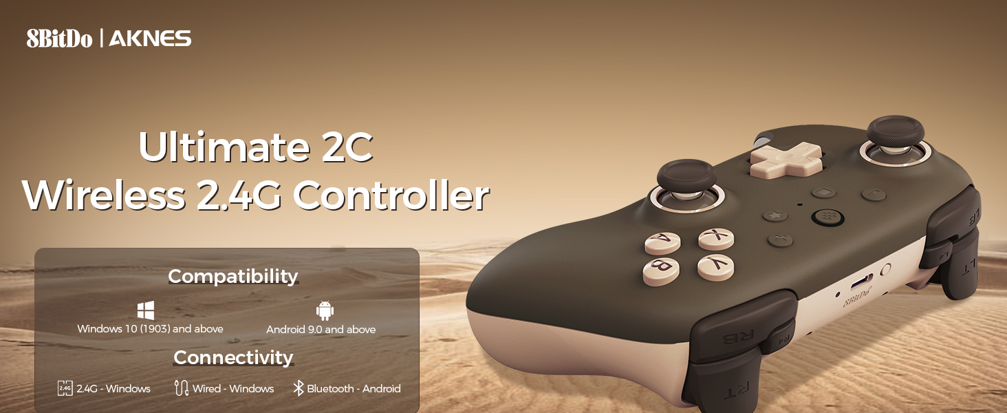 8Bitdo Ultimate 2C Wireless 2.4G Controller for Windows PC and Android