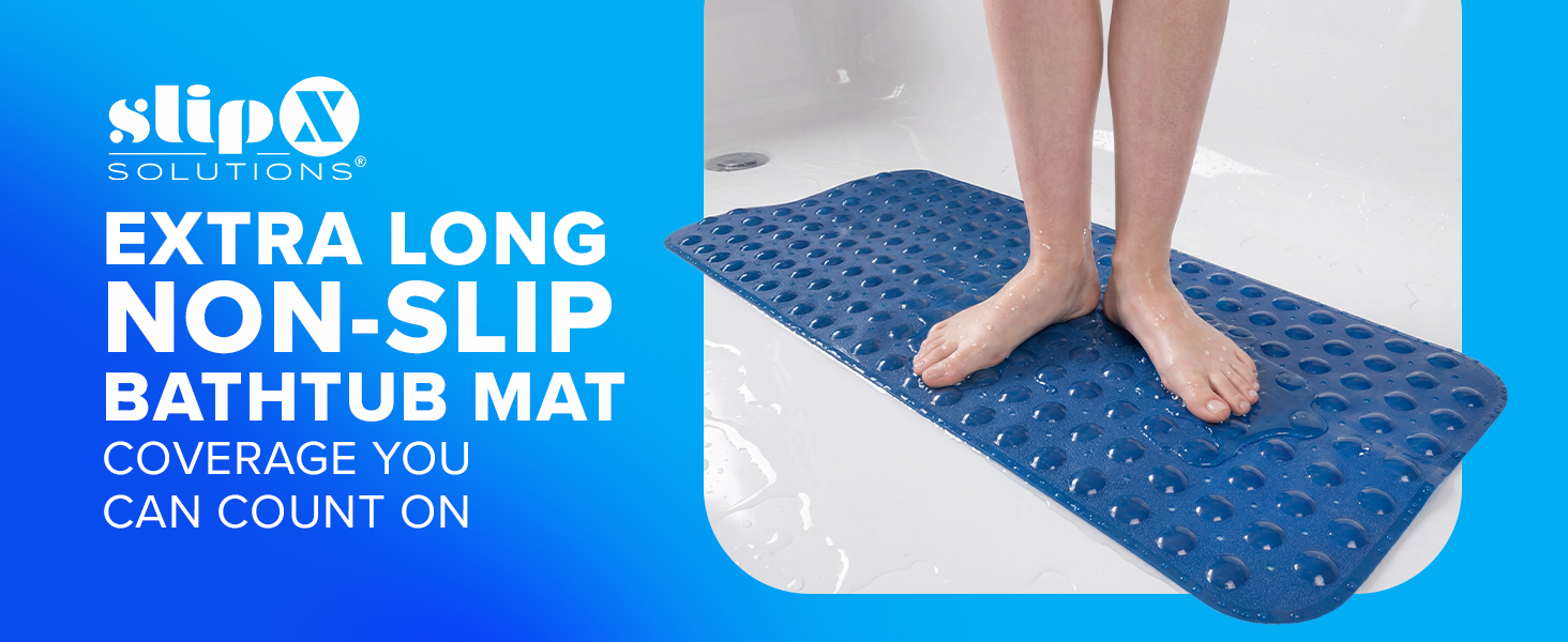 Non slip bath mats for bathroom, bathtub mat non slip shown in tub, bathtub mat, tub mat
