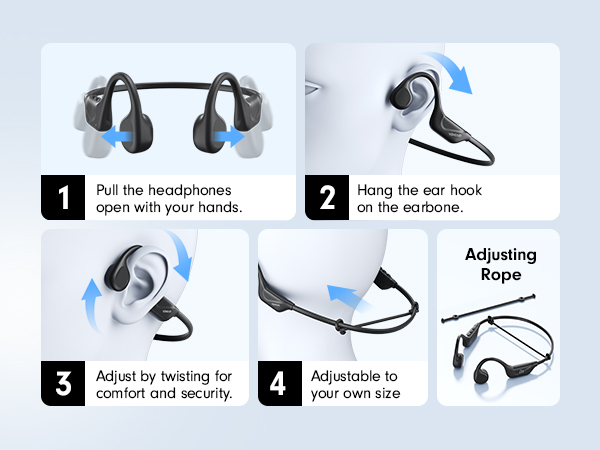 bone induction bluetooth headphones that work well with glasses