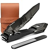 Ultimate Mess-Free Nail Clippers with Catcher: Precise, and Durable,Toe Nail Clippers for Men and...