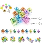 Gtzzot 10-Pack Modular Keyboard Fidget Toy — Shape-Changeable Keyboard Clicker Fidget Keychain wi...