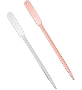 WXJ13 2 Pack Letter Openers Stainless Steel Lightweight Hand Envelope Slitter, Silver and Rose Gold