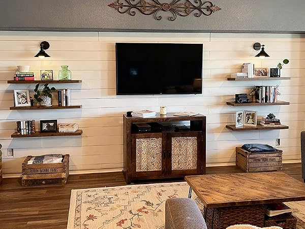 floating TV shelves