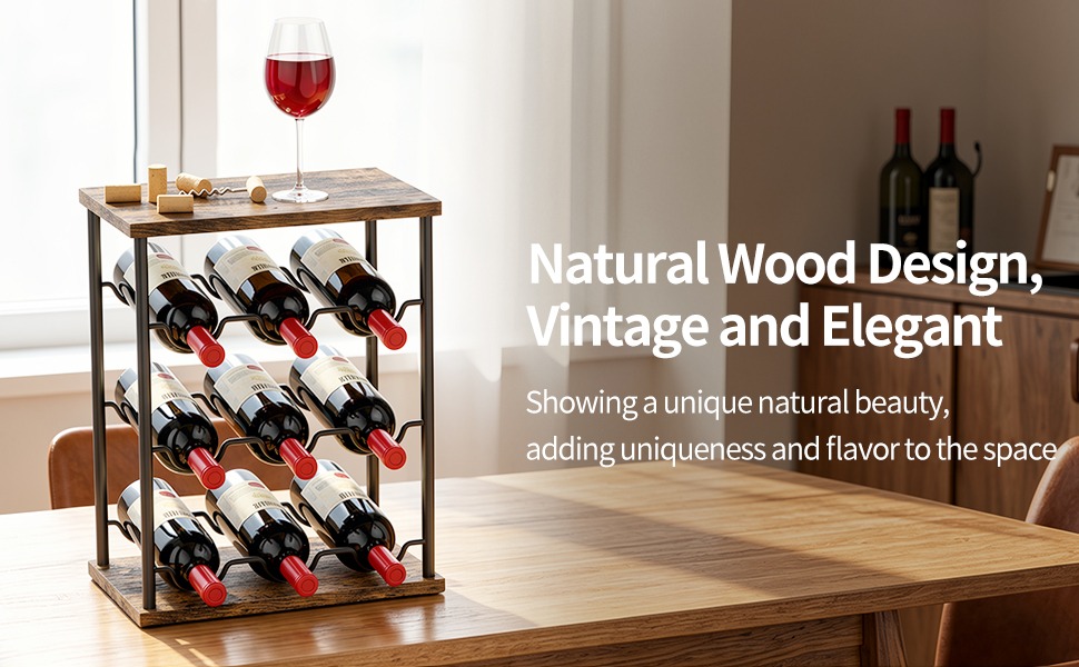 wooden wine rack shelf wine holder stand mini bar