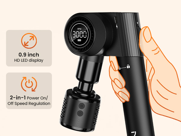 massage gun with heat