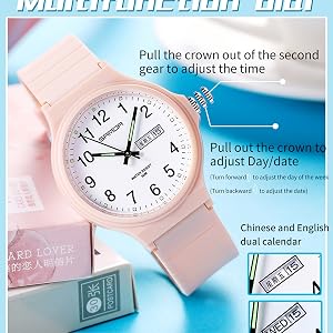 day date watch week calendar