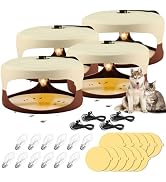 4 Packs Flea Trap-Flea Traps for Inside Your Home, Effective Flea Trap with Light for Indoor, Fri...