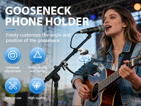 gooseneck phone holder