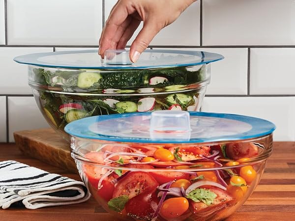 Rachael ray silicone lids, silicone lids, plastic lids, lids for pans , plastic lids for cookware