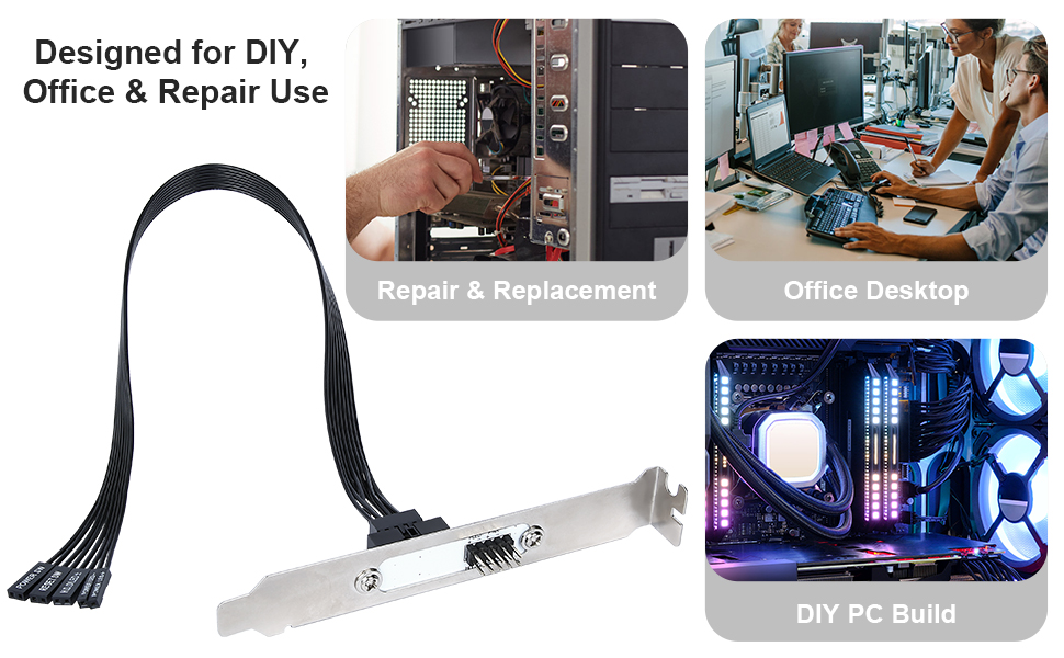 PC Power Switch Extension Cable