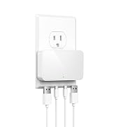 Flat USB Wall Charger, 20W PD Charger Block, 2 USB-C & 2 USB-A