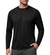 Long Sleeve Shirts for Men-Quick Dry UV Sun Protection T-Shirts for Workout | UPF 50+,Moisture Wi...