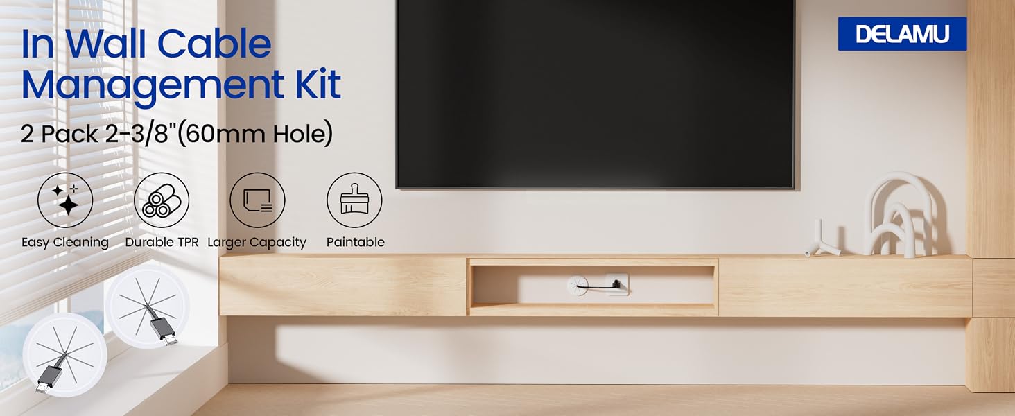 in wall cable management kit hide tv cords for wall mount tv