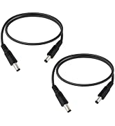 IMIYORE DC5.5x2.1mm 12V Male to Male Cable 18AWG Male to Male Extension Cable 12V Emergency Power...
