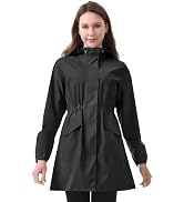 iCreek Packable Women's Rain Jacket Waterproof Lightweight Raincoat with Hood Windbreaker for Cyc...