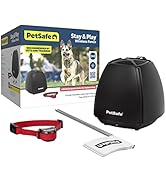 PetSafe Stay & Play Wireless Pet Fence for Stubborn Dogs - No Dig, Circular Boundary, Secure 3/4-...