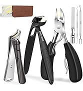 Extended Toenail Clippers for Thick Toenails, Long Handled Nail Clippers for Seniors Angled Head ...