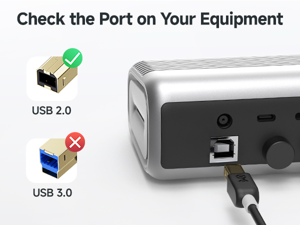 USB B to USB C Cable - 3.3ft, USB-C to USB-B Cable, MIDI to USBC Cord
