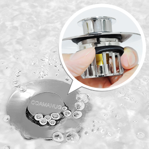 Bathtub Stopper | Shower Drain Hair Catcher, Pop-up Tub Stopper with Strainer | Bathroom Drain Plug