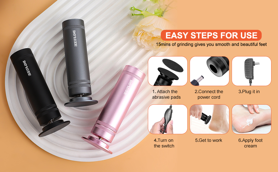 black electric foot callus remover metal heel file dry skin remover for feet at home