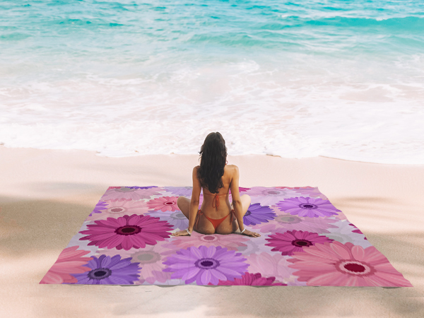 Dasiy flower beach blanket